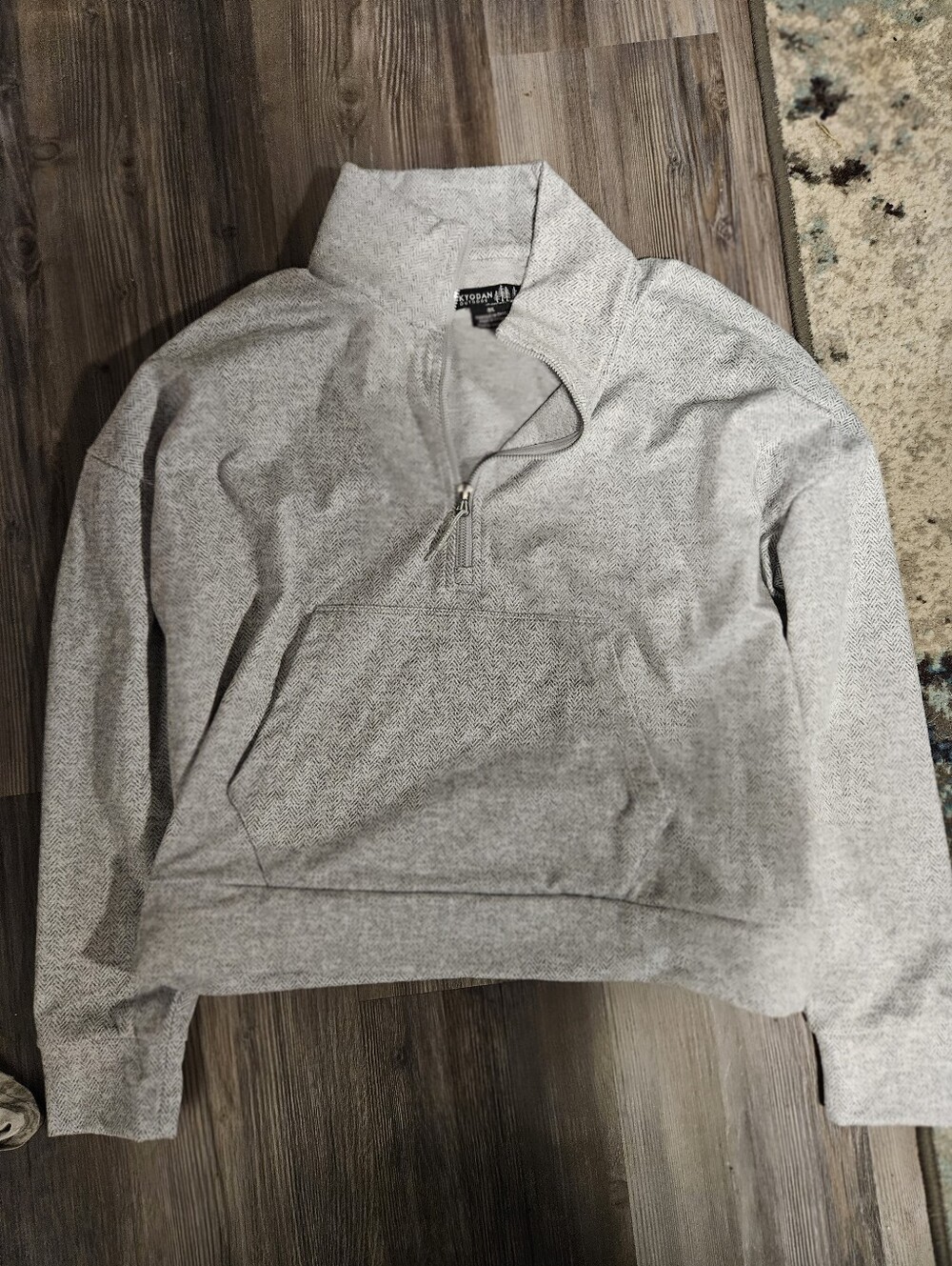Women's Heather Gray Quarter-Zip Pullover Hoodie by Kyodan Outdoors